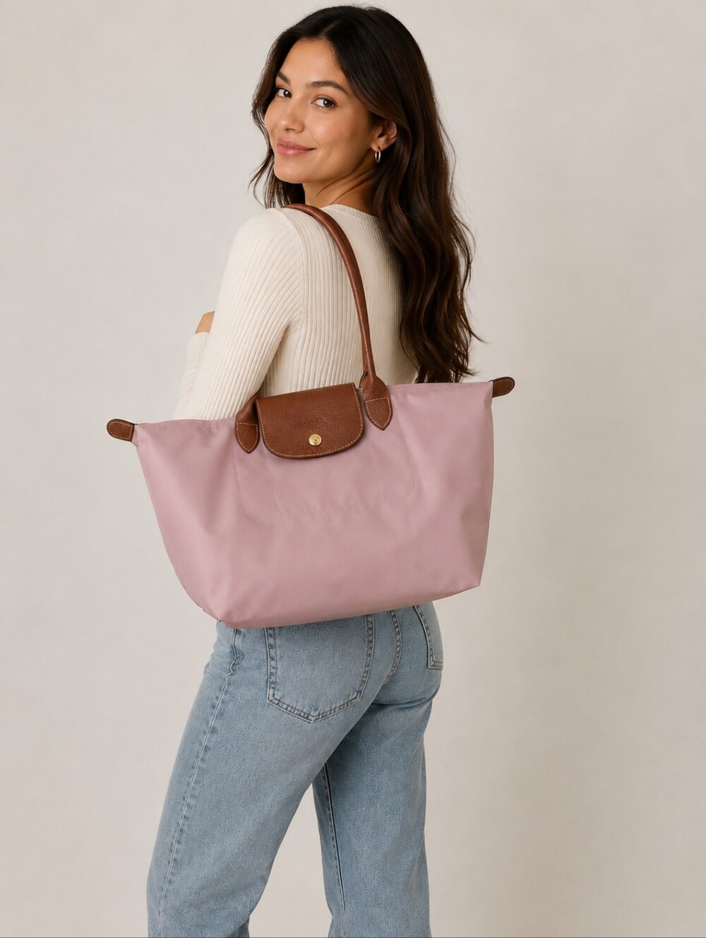 Longchamp Blush Pink MEDIUM tote Bag NWT - Picture 11 of 11